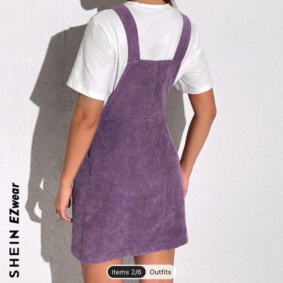Pre owned SHEIN EZwear Purple Overall woman dress size M - Picture 4 of 12